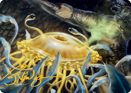 Flumph Art Card (Gold-Stamped Signature) [Dungeons & Dragons: Adventures in the Forgotten Realms Art Series] | Webway Games