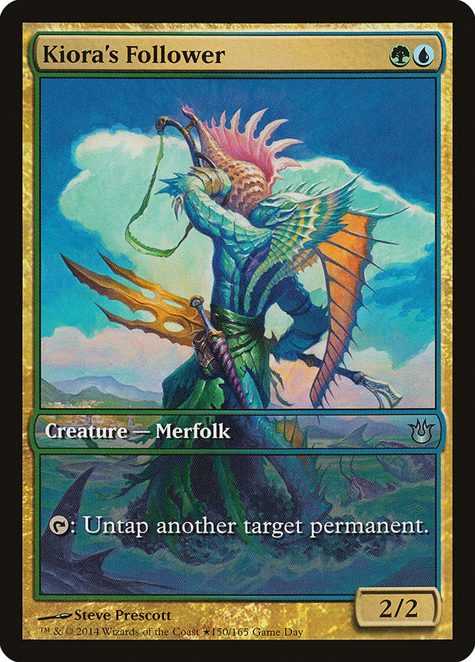 Kiora's Follower (Game Day) [Born of the Gods Promos] | Webway Games
