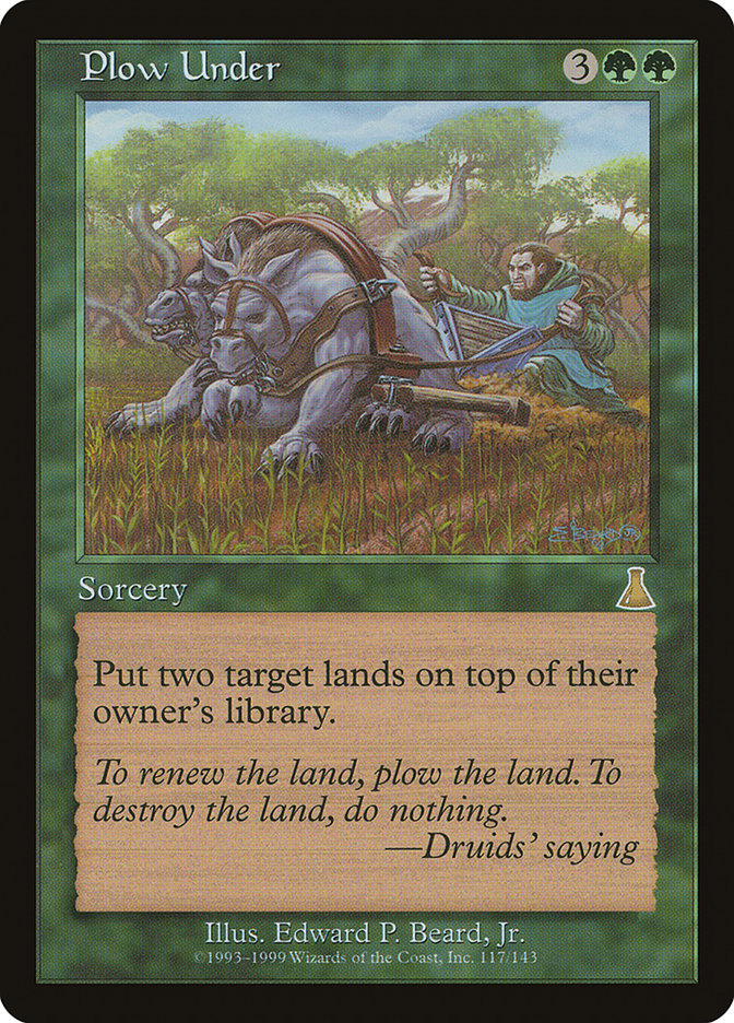 Plow Under [Urza's Destiny] | Webway Games