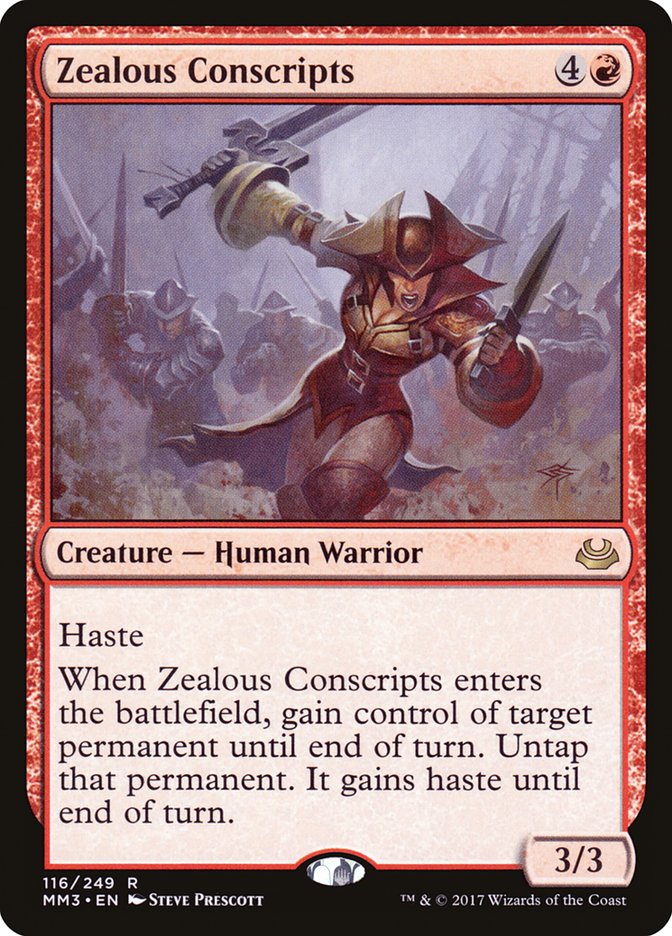 Zealous Conscripts [Modern Masters 2017] | Webway Games