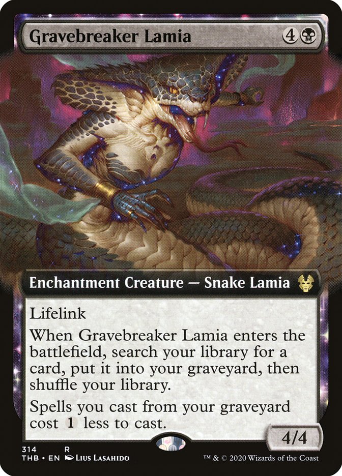Gravebreaker Lamia (Extended Art) [Theros Beyond Death] | Webway Games