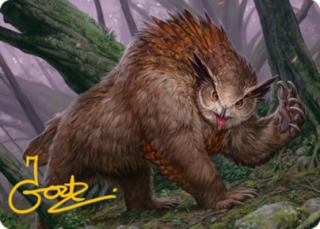 Owlbear Art Card (Gold-Stamped Signature) [Dungeons & Dragons: Adventures in the Forgotten Realms Art Series] | Webway Games