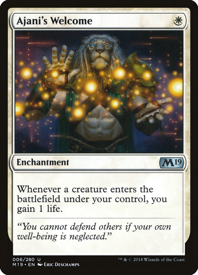 Ajani's Welcome [Core Set 2019] | Webway Games