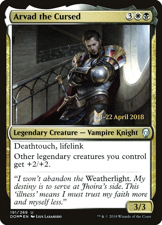 Arvad the Cursed  (Prerelease) [Dominaria Prerelease Promos] | Webway Games