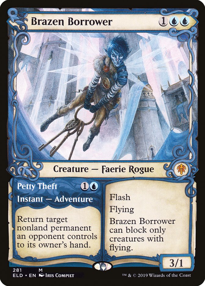 Brazen Borrower // Petty Theft (Showcase) [Throne of Eldraine] | Webway Games