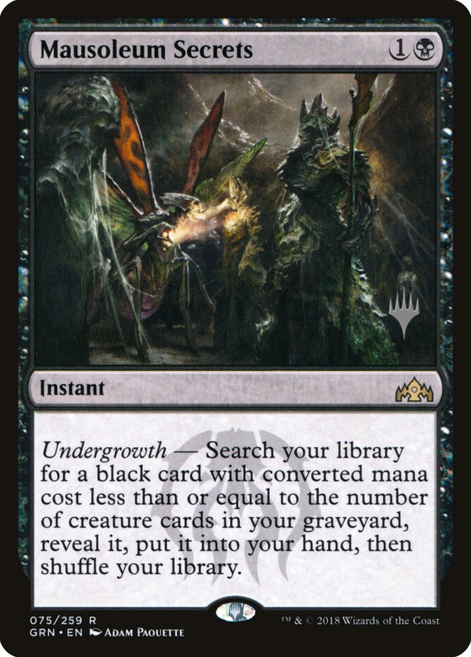Mausoleum Secrets (Promo Pack) [Guilds of Ravnica Promos] | Webway Games