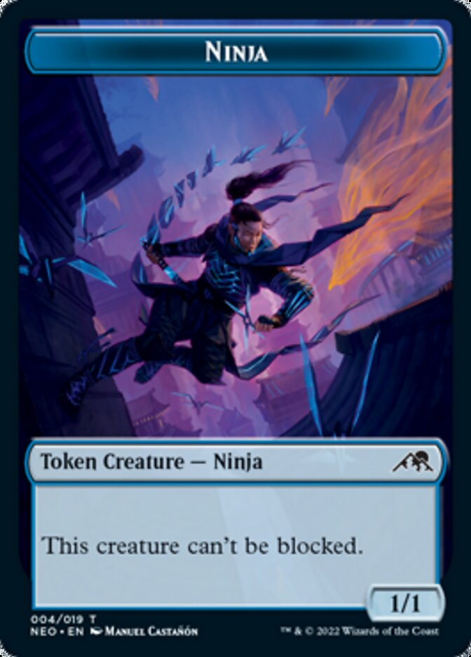 Samurai // Ninja Double-sided Token [Kamigawa: Neon Dynasty Tokens] | Webway Games