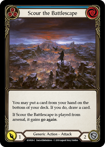 Scour the Battlescape (Blue) [KSU026-C] 1st Edition Normal