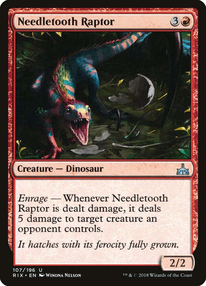 Needletooth Raptor [Rivals of Ixalan] | Webway Games