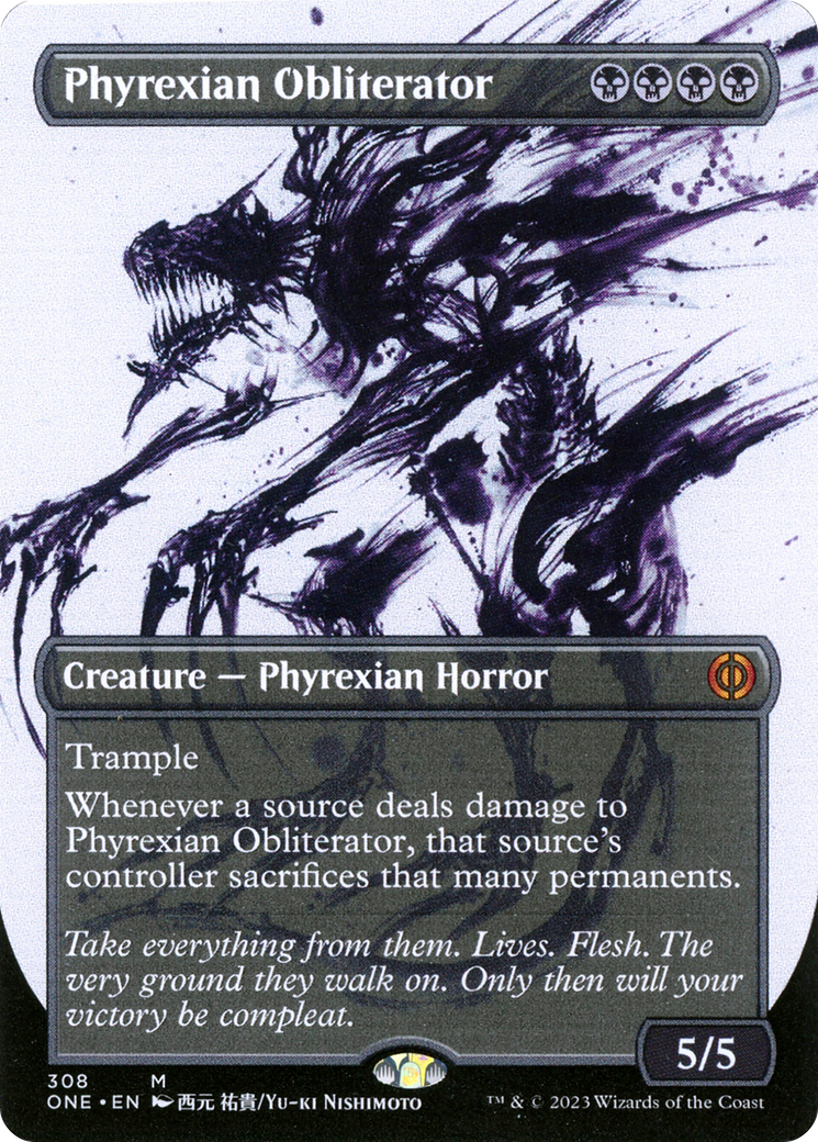 Phyrexian Obliterator (Borderless Ichor) [Phyrexia: All Will Be One] | Webway Games