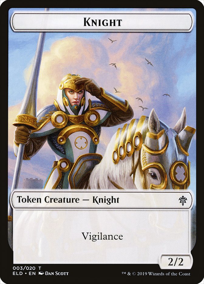 Knight [Throne of Eldraine Tokens] | Webway Games