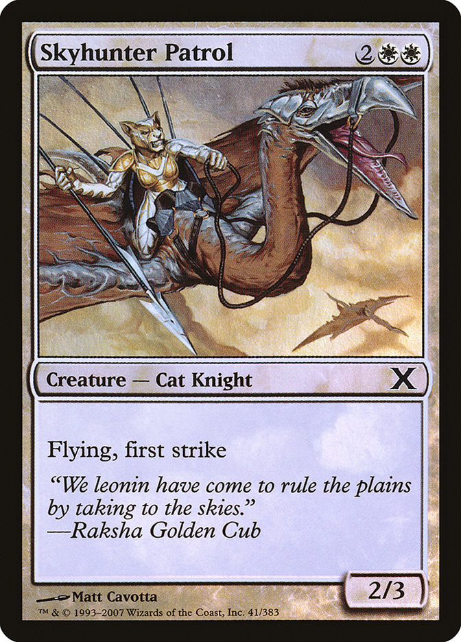 Skyhunter Patrol (Premium Foil) [Tenth Edition] | Webway Games