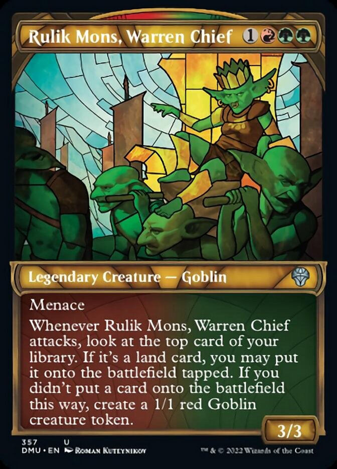 Rulik Mons, Warren Chief (Showcase Textured) [Dominaria United] | Webway Games