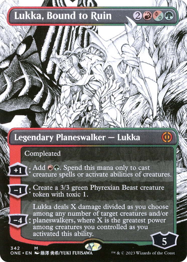 Lukka, Bound to Ruin (Borderless Manga) [Phyrexia: All Will Be One] | Webway Games