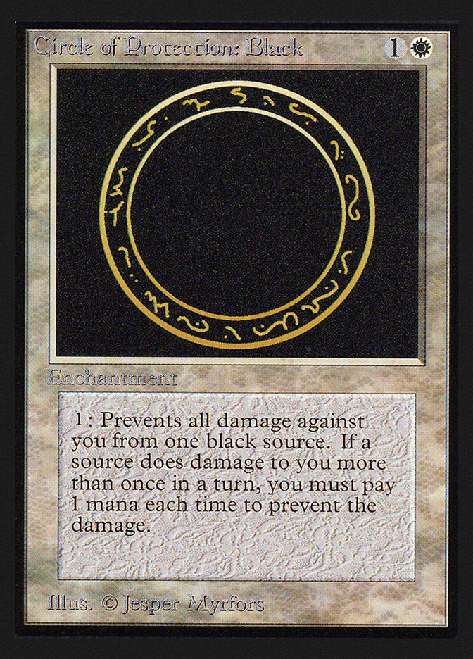 Circle of Protection: Black (IE) [Intl. Collectors’ Edition] | Webway Games