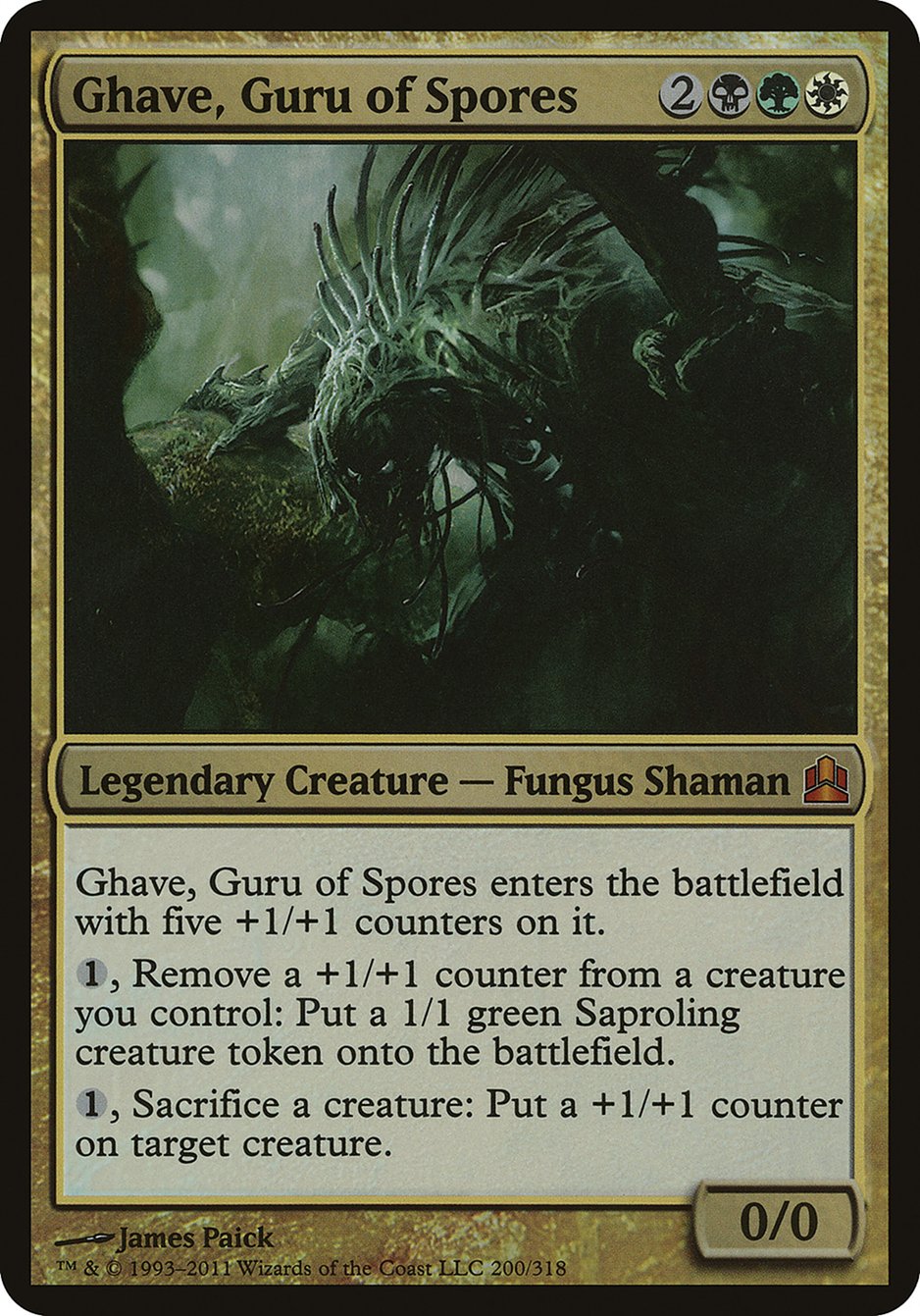 Ghave, Guru of Spores (Oversized) [Commander 2011 Oversized] | Webway Games