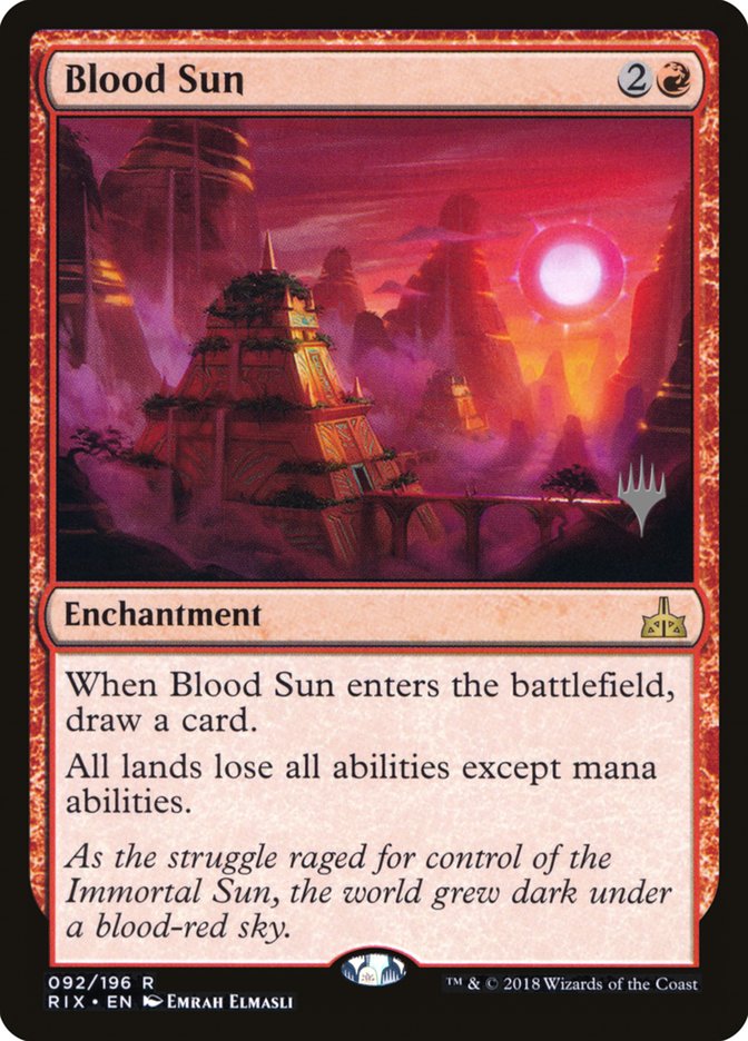 Blood Sun (Promo Pack) [Rivals of Ixalan Promos] | Webway Games