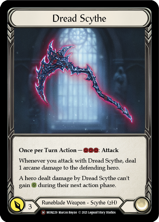Dread Scythe (Rainbow Foil) [U-MON229-RF] Unlimited Rainbow Foil | Webway Games