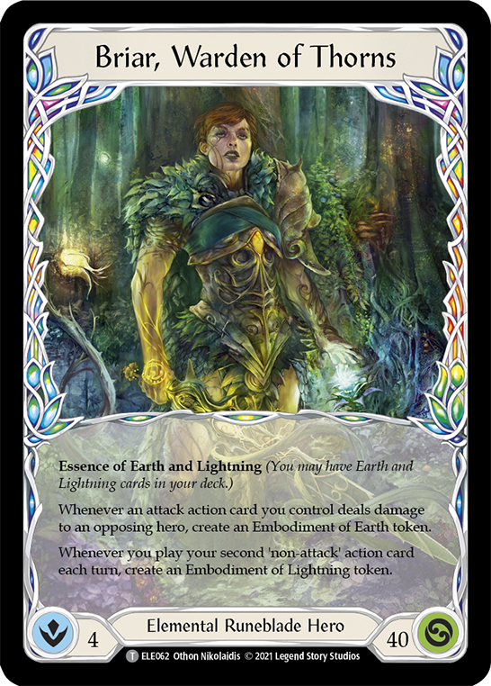 Briar, Warden of Thorns // Titan's Fist [ELE062 // ELE202] (Tales of Aria)  1st Edition Normal | Webway Games