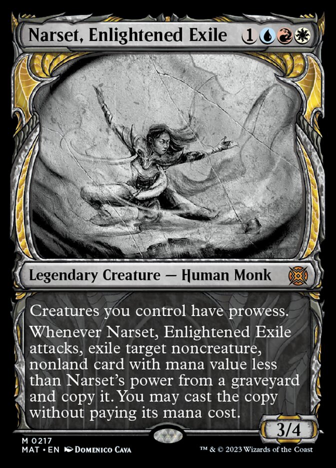 Narset, Enlightened Exile (Showcase Halo Foil) [March of the Machine: The Aftermath] | Webway Games