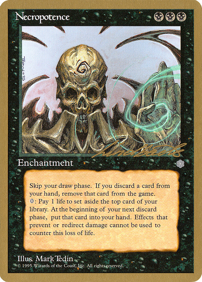 Necropotence (Leon Lindback) [Pro Tour Collector Set] | Webway Games