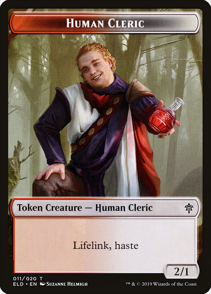 Human Cleric [Throne of Eldraine Tokens] | Webway Games