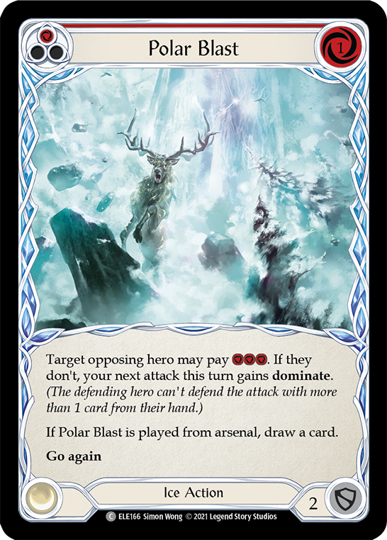 Polar Blast (Red) [ELE166] (Tales of Aria)  1st Edition Normal | Webway Games