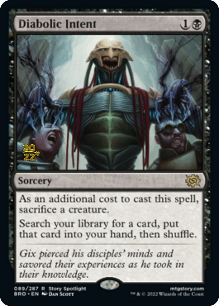 Diabolic Intent [The Brothers' War: Prerelease Promos] | Webway Games