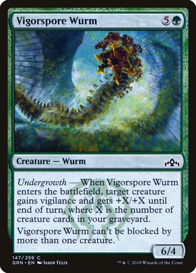 Vigorspore Wurm [Guilds of Ravnica] | Webway Games