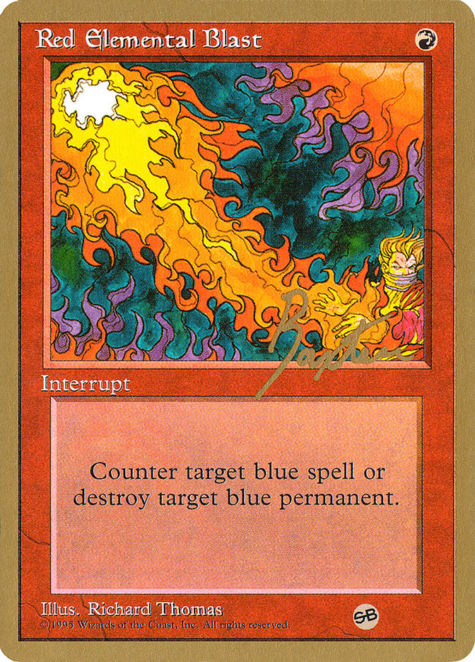 Red Elemental Blast (George Baxter) (SB) [Pro Tour Collector Set] | Webway Games