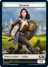 Soldier // Weird Double-sided Token [Core Set 2021 Tokens] | Webway Games