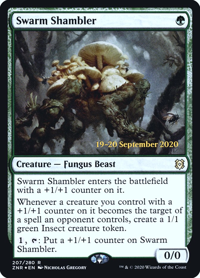 Swarm Shambler  [Zendikar Rising Prerelease Promos] | Webway Games