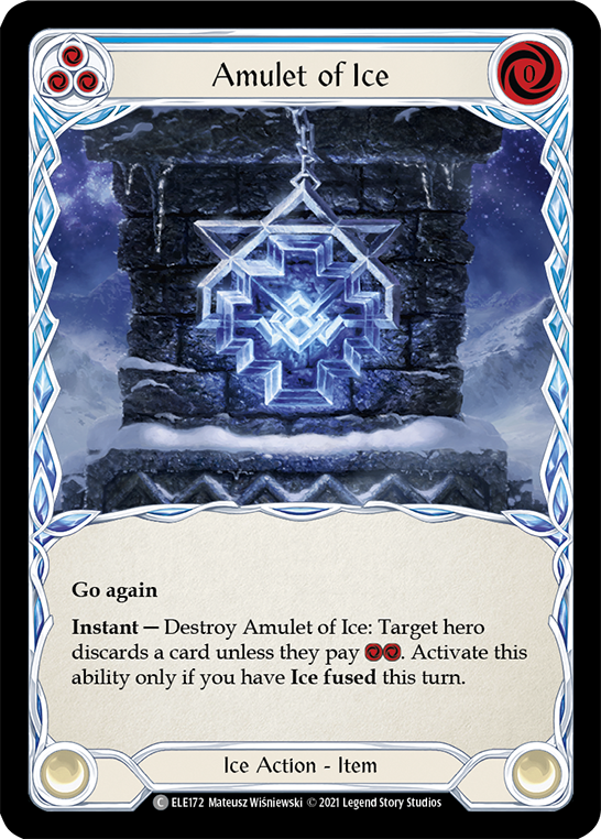 Amulet of Ice [ELE172] (Tales of Aria)  1st Edition Rainbow Foil | Webway Games