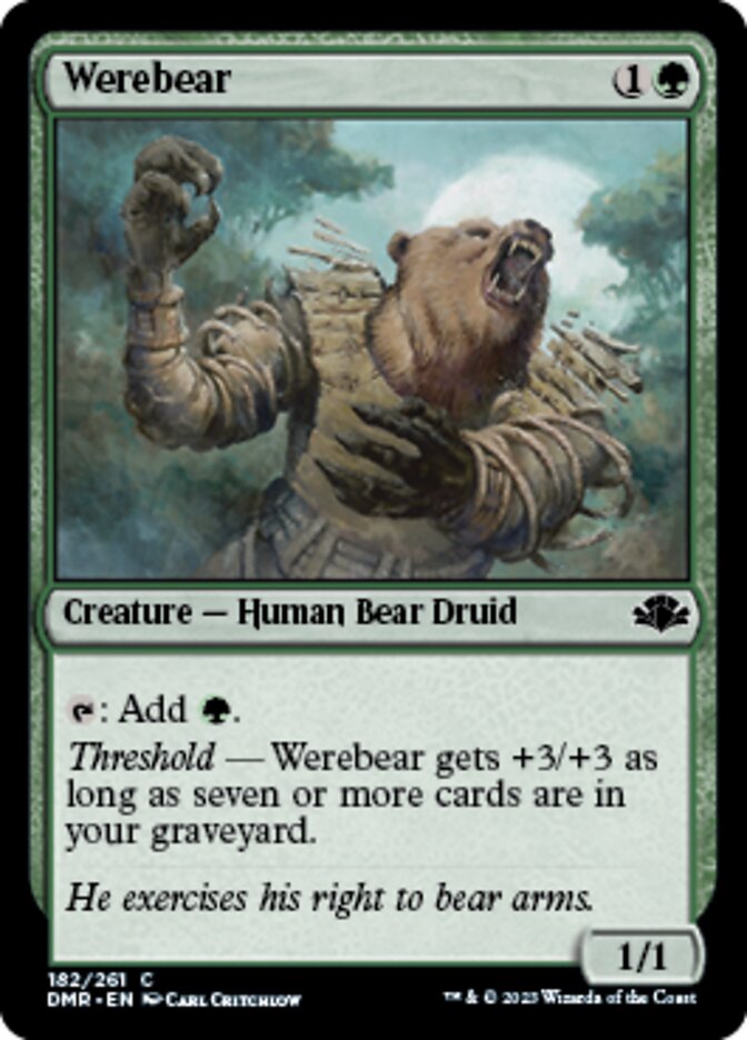 Werebear [Dominaria Remastered] | Webway Games