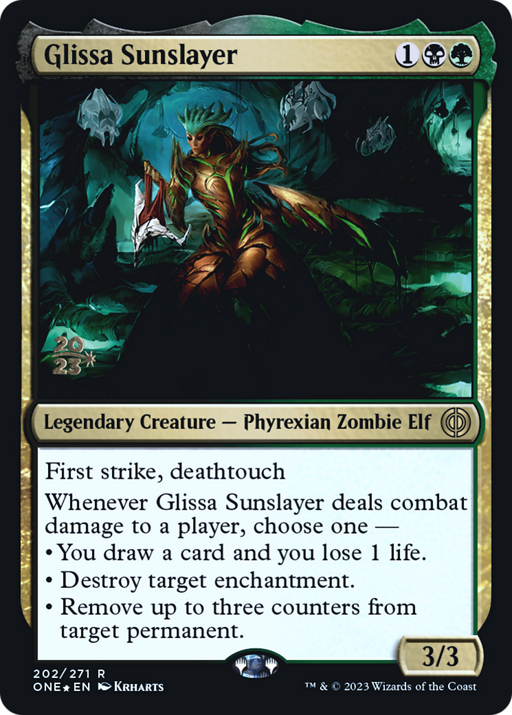 Glissa Sunslayer [Phyrexia: All Will Be One Prerelease Promos] | Webway Games