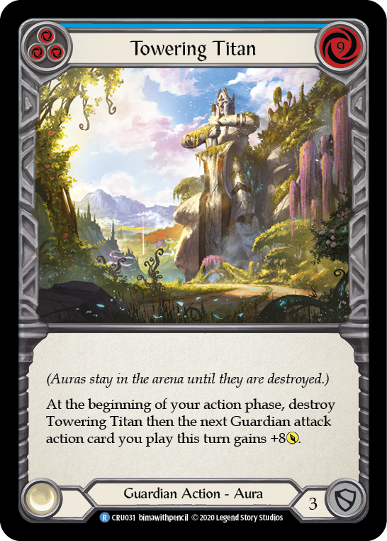 Towering Titan (Blue) [CRU031] 1st Edition Normal | Webway Games