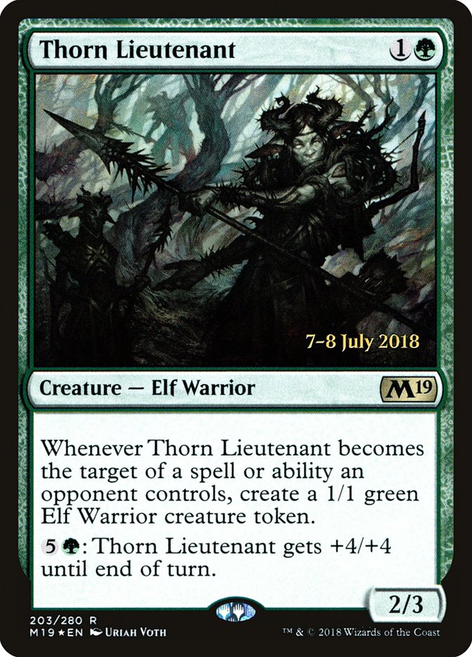 Thorn Lieutenant  (Prerelease) [Core Set 2019 Prerelease Promos] | Webway Games