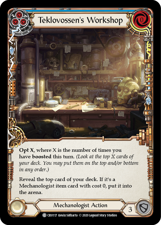 Teklovossen's Workshop (Blue) [CRU117] 1st Edition Normal | Webway Games
