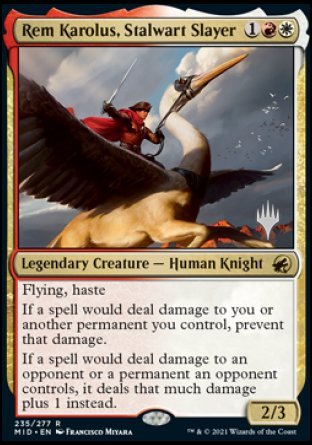 Rem Karolus, Stalwart Slayer (Promo Pack) [Innistrad: Midnight Hunt Promos] | Webway Games