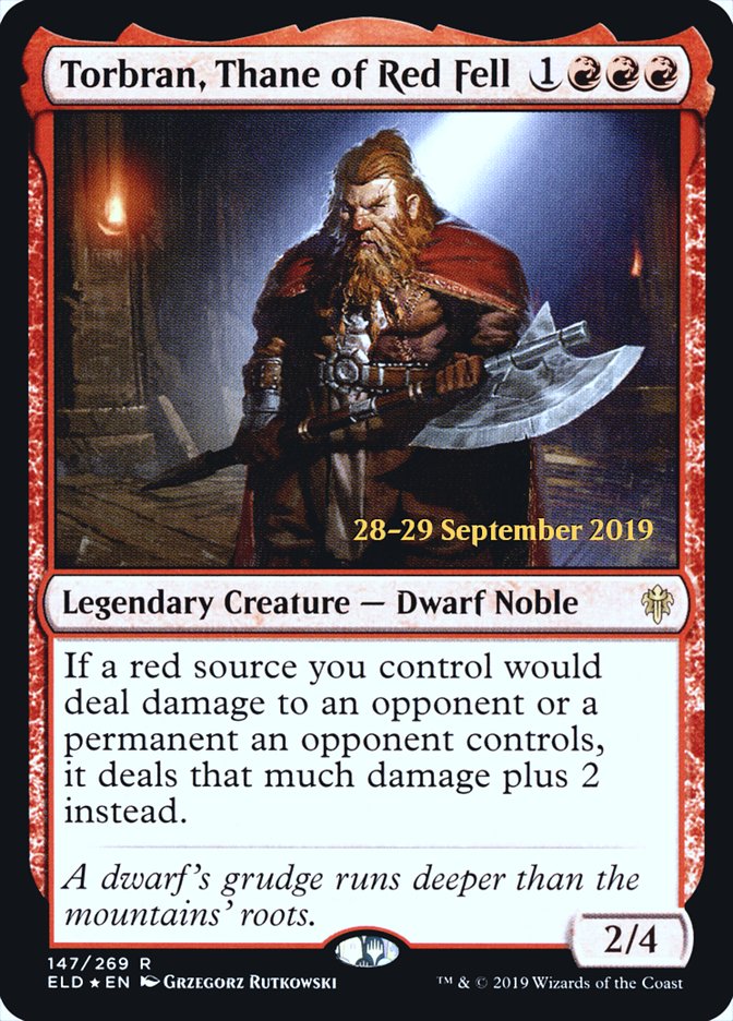 Torbran, Thane of Red Fell  [Throne of Eldraine Prerelease Promos] | Webway Games