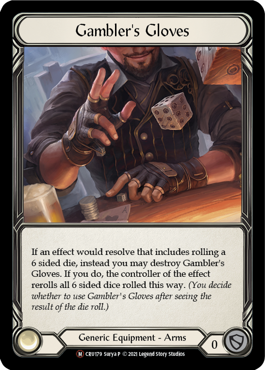 Gambler's Gloves [U-CRU179] (Crucible of War Unlimited)  Unlimited Normal | Webway Games