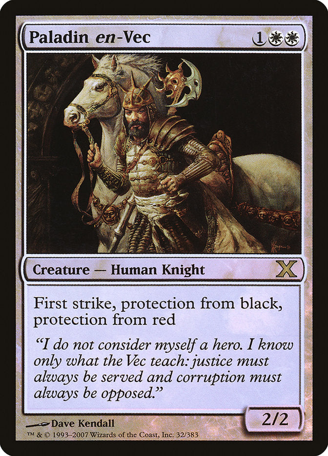 Paladin en-Vec (Premium Foil) [Tenth Edition] | Webway Games
