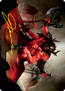 Awaken the Blood Avatar Art Card (Gold-Stamped Signature) [Strixhaven: School of Mages Art Series] | Webway Games