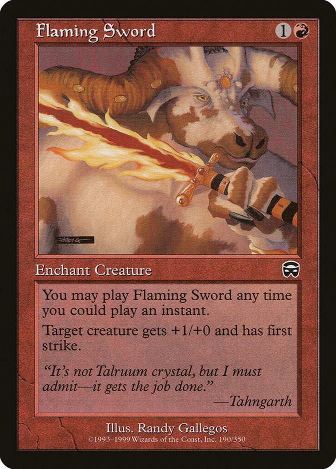 Flaming Sword [Mercadian Masques] | Webway Games