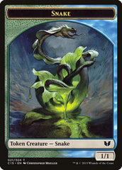 Snake (021) // Saproling Double-Sided Token [Commander 2015 Tokens] | Webway Games