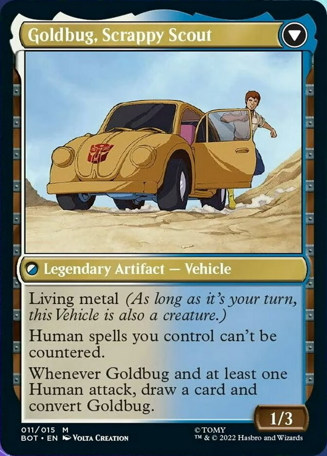 Goldbug, Humanity's Ally // Goldbug, Scrappy Scout [Universes Beyond: Transformers] | Webway Games