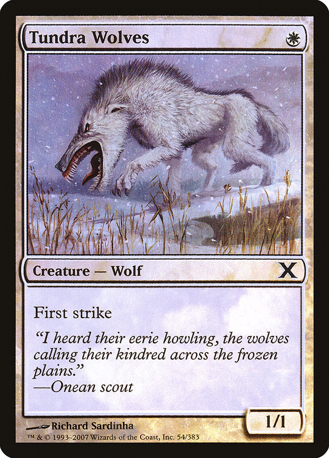 Tundra Wolves (Premium Foil) [Tenth Edition] | Webway Games