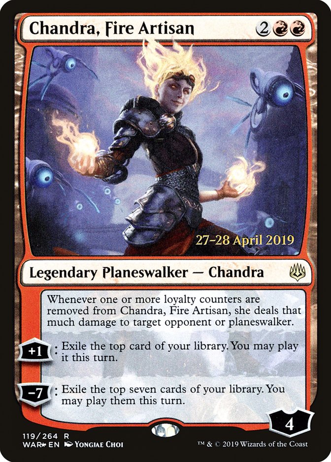 Chandra, Fire Artisan  [War of the Spark Prerelease Promos] | Webway Games