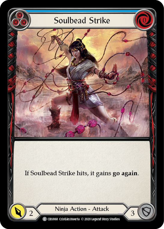 Soulbead Strike (Blue) [CRU068] 1st Edition Normal | Webway Games