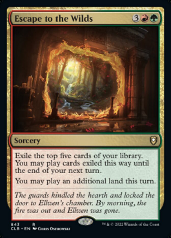 Escape to the Wilds [Commander Legends: Battle for Baldur's Gate] | Webway Games